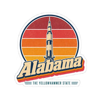 Alabama Saturn V Rocket Sticker