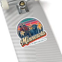 Minnesota Paul Bunyan And Babe Sticker