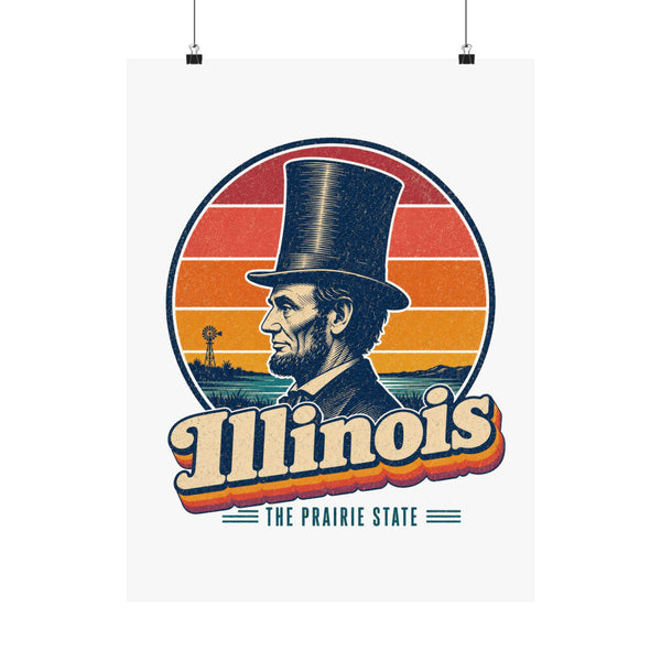 Illinois Lincoln Stovepipe Hat Poster