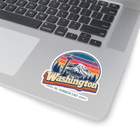 Washington Retro Sunset Sticker