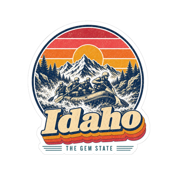 Idaho Whitewater Rafting Sticker