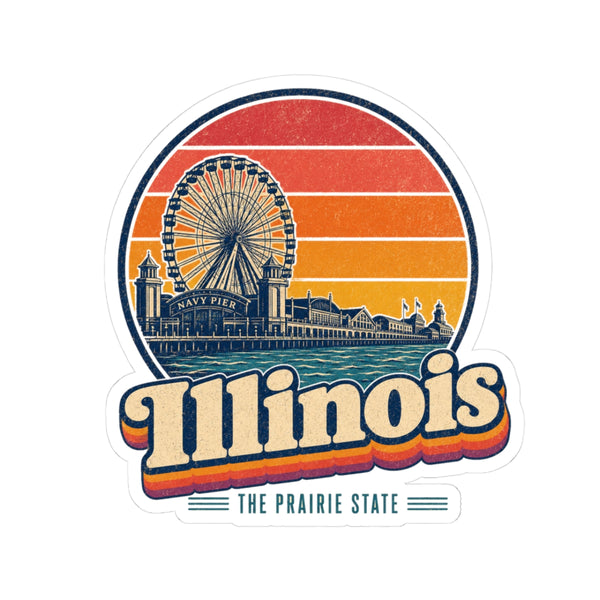 Illinois Navy Pier Ferris Wheel Sticker