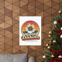 North Dakota Wild Prairie Rose Poster