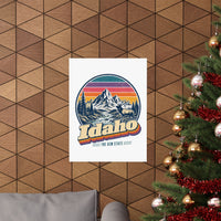 Idaho Retro Sunset Poster