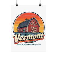 Vermont Red Barn Poster