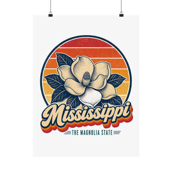 Mississippi Magnolia Blossom Poster