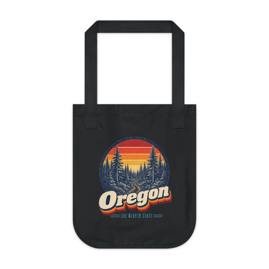Oregon Forest Hiking Trail Tote Bag