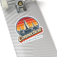 Connecticut Sailboats On The Sound Sticker