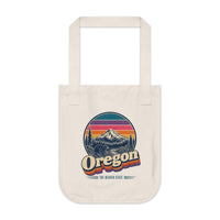Oregon Retro Sunset Tote Bag