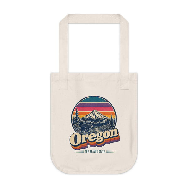 Oregon Retro Sunset Tote Bag