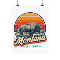 Montana Bison Poster