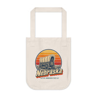 Nebraska Oregon Trail Covered Wagon Tote Bag