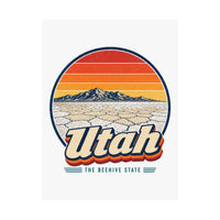 Utah Bonneville Salt Flats Poster