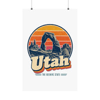Utah Retro Sunset Poster