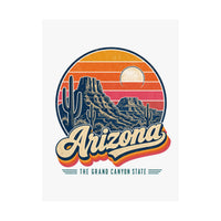 Arizona Retro Sunset Poster