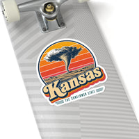 Kansas Tornado On The Plains Sticker