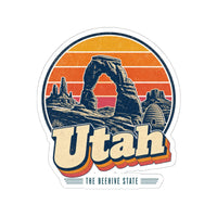 Utah Retro Sunset Sticker