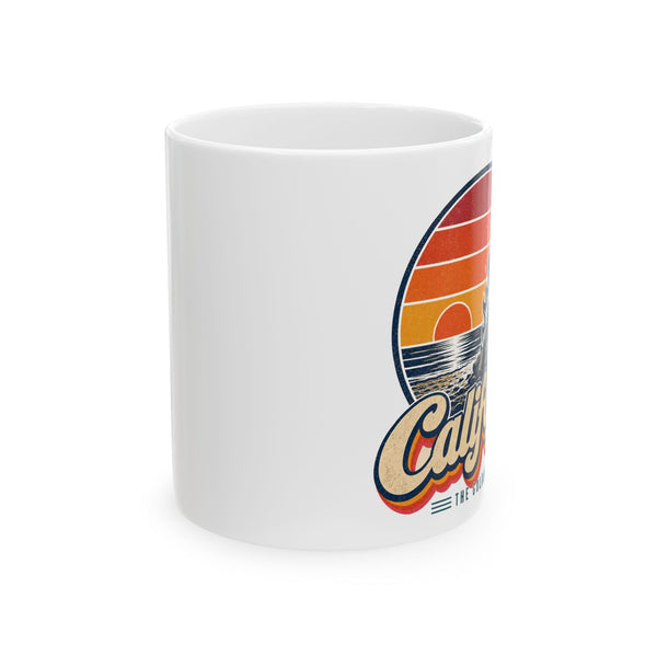 California Beach Sunset Bonfire Mug