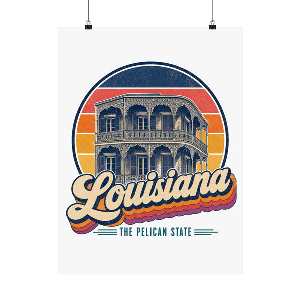 Louisiana French Quarter Balconies Poster