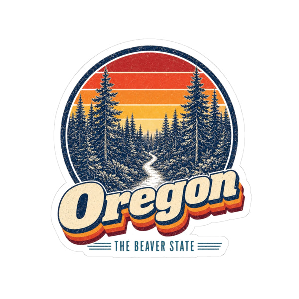 Oregon Forest Hiking Trail Sticker