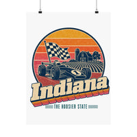 Indiana Retro Sunset Poster