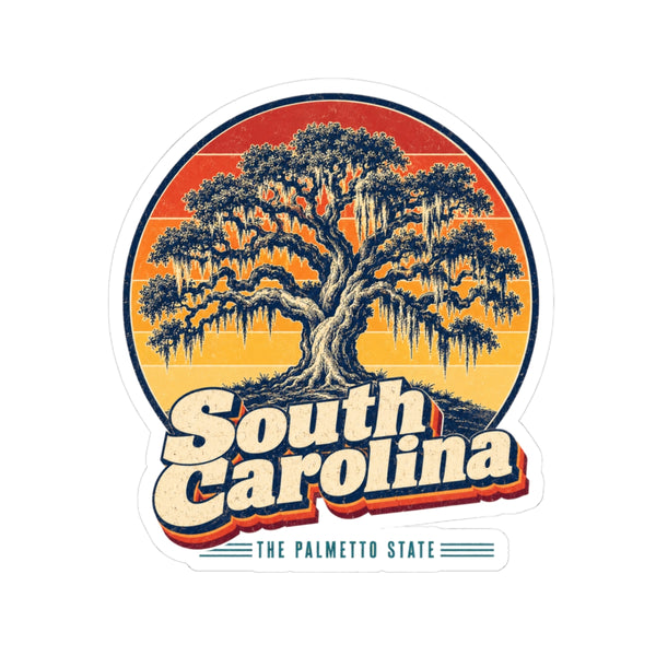 South Carolina Spanish Moss Oaks Sticker