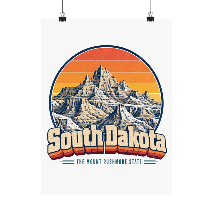 South Dakota Badlands Poster