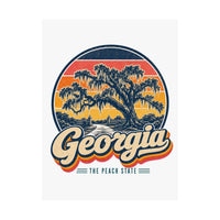 Georgia Savannah Oaks And Spanish Moss Poster