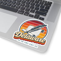Delaware Constitution Quill And Scroll Sticker