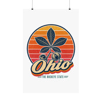 Ohio Buckeye Leaf And Nut Poster