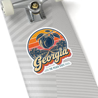 Georgia Retro Sunset Sticker
