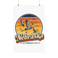 Nebraska Sandhill Crane Migration Poster