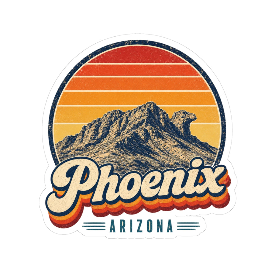 Phoenix Retro Sunset Sticker