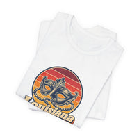 Louisiana Mardi Gras Mask And Beads Tee