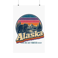 Alaska Retro Sunset Poster