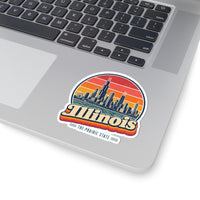 Illinois Chicago Skyline Sticker