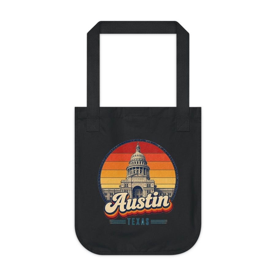 Austin Retro Sunset Tote Bag