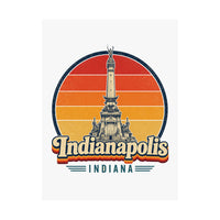Indianapolis Retro Sunset Poster