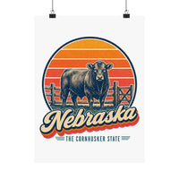 Nebraska Cattle Ranch Poster