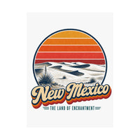 New Mexico White Sands Dunes Poster