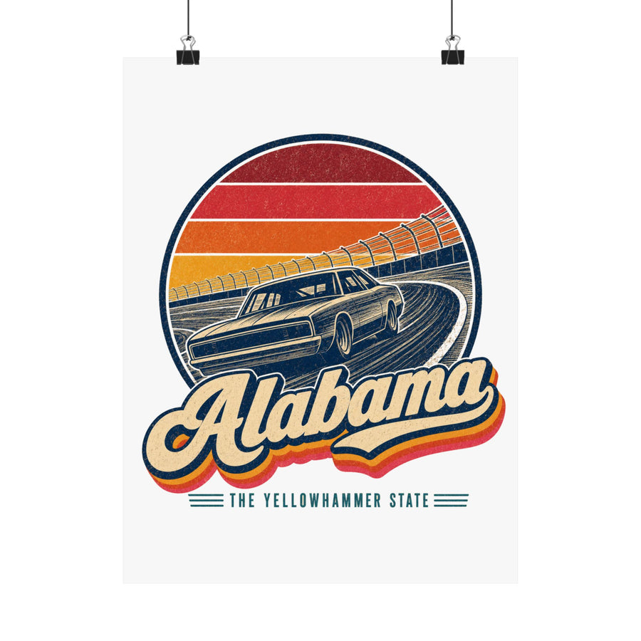 Alabama Talladega Racing Poster