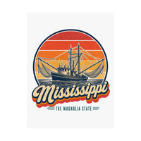 Mississippi Gulf Shrimp Boats Poster