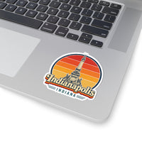 Indianapolis Retro Sunset Sticker