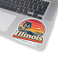 Illinois Route 66 Start Sign Sticker
