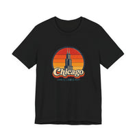 Chicago Retro Sunset Tee