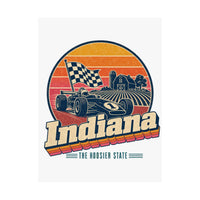 Indiana Retro Sunset Poster