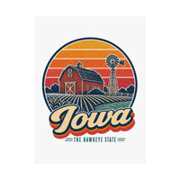 Iowa Red Barn And Windmill Poster