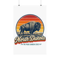 North Dakota Bison Poster