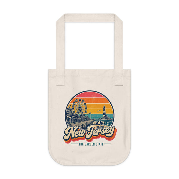 New Jersey Retro Sunset Tote Bag