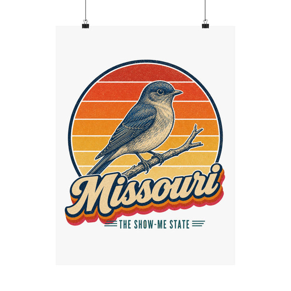 Missouri Eastern Bluebird Poster